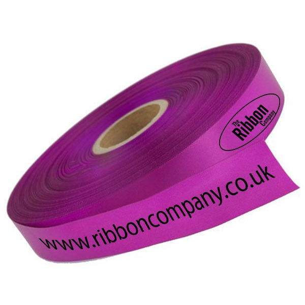 Magenta Pink Logo Printed Ribbon