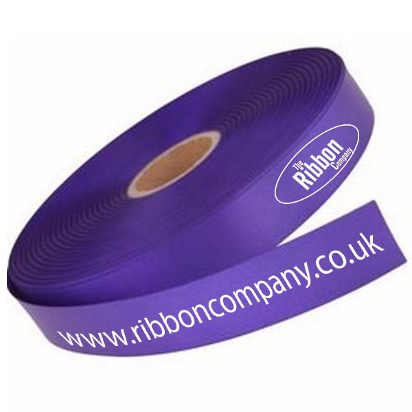 Purple logo printed ribbon