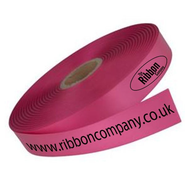 Hot Pink Logo Printed Ribbon