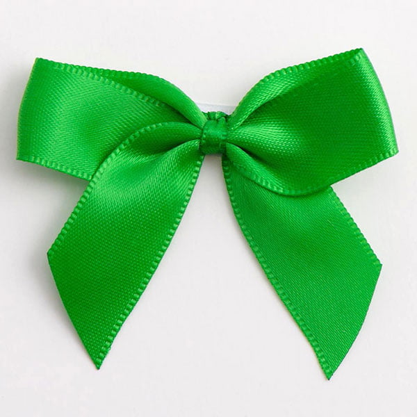 5cm Satin Bow Emerald