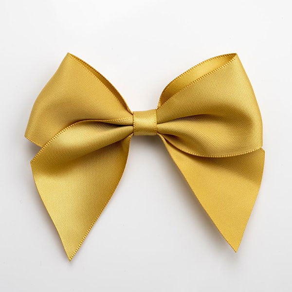 Gold 10cm Satin Ribbon Bow