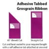self adhesive tabbed ribbon