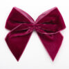 velvet bow burgundy 1