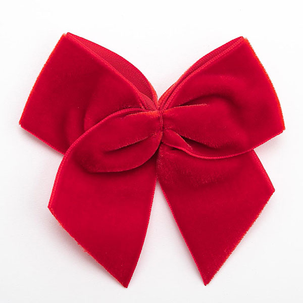 velvet bow red 1