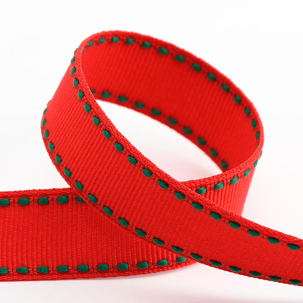 christmas-stitched-edge-grosgrain-ribbon