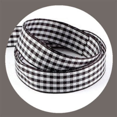 Gingham-Ribbon-Black