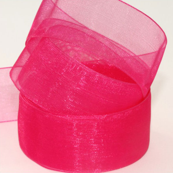 hot-pink-Organza-Ribbon