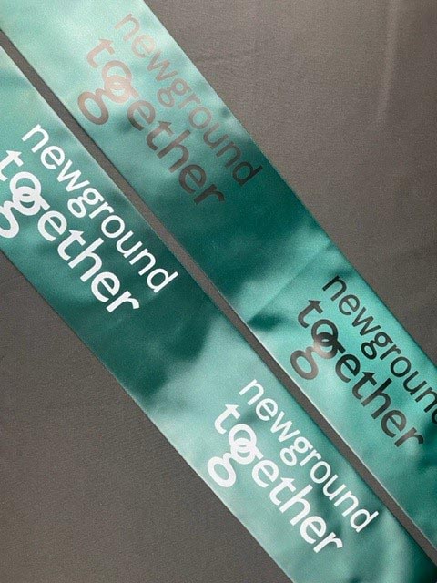 Hunter Green with White and Black