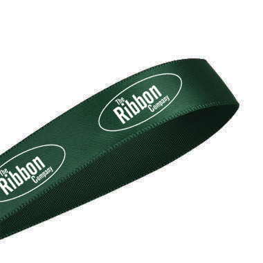 Branded Satin Screen Printed Ribbon Spruce code 785