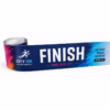 Finishing Line Ribbon image sq Finish banner for City 10K race with bold 'FINISH', pink 'YOU DID IT!' text, and a colorful blue-to-gradient background on the ribbon square tile